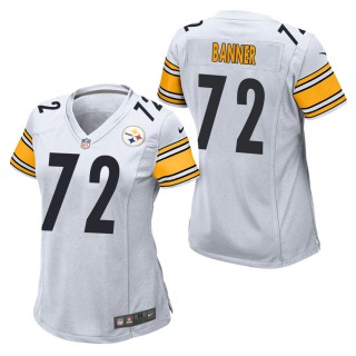 Women's Pittsburgh Steelers Zach Banner White Game Jersey