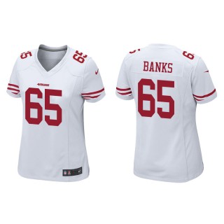 Women's San Francisco 49ers Aaron Banks #65 White Game Jersey