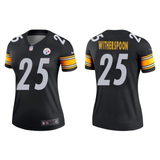 Women's Pittsburgh Steelers Ahkello Witherspoon #25 Black Legend Jersey