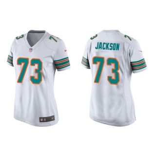 Women's Miami Dolphins Austin Jackson #73 White Alternate Game Jersey