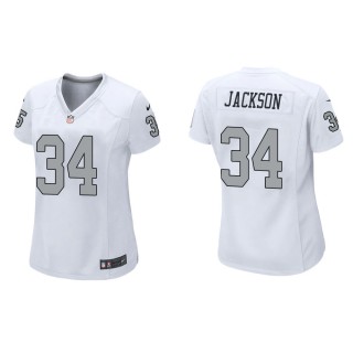 Women's Las Vegas Raiders Bo Jackson #34 White Alternate Game Jersey