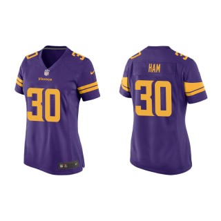 Women's Minnesota Vikings C.J. Ham #30 Purple Alternate Game Jersey