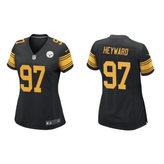 Women's Pittsburgh Steelers Cameron Heyward #97 Black Alternate Game Jersey