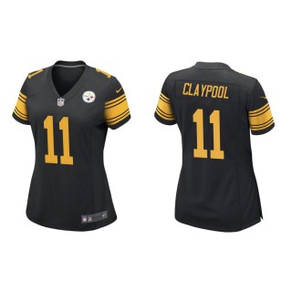 Women's Pittsburgh Steelers Chase Claypool #11 Black Alternate Game Jersey