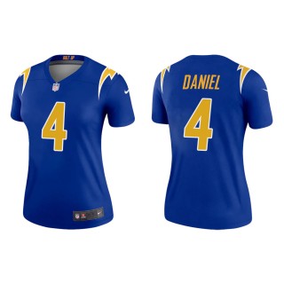 Women's Los Angeles Chargers Chase Daniel #4 Royal 2nd Alternate Legend Jersey