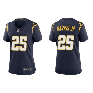 Women's Los Angeles Chargers Chris Harris Jr #25 Navy Alternate Game Jersey