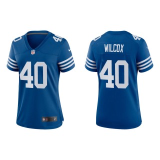 Women's Indianapolis Colts Chris Wilcox #40 Royal Alternate Game Jersey