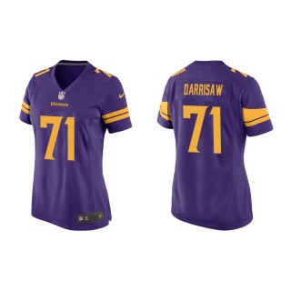 Women's Minnesota Vikings Christian Darrisaw #71 Purple Alternate Game Jersey