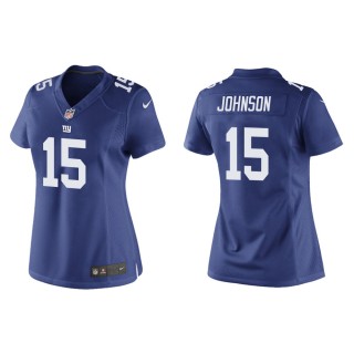 Women's New York Giants Collin Johnson #15 Royal Game Jersey