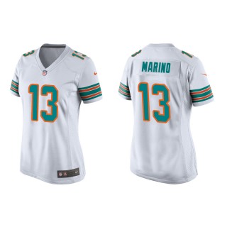 Women's Miami Dolphins Dan Marino #13 White Alternate Game Jersey