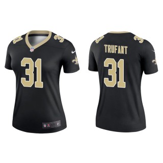 Women's New Orleans Saints Desmond Trufant #31 Black Legend Jersey