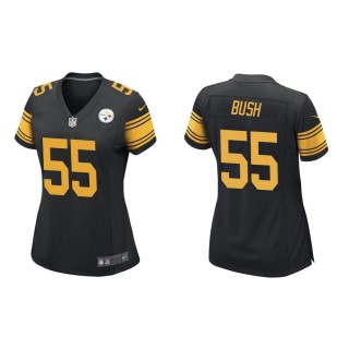 Women's Pittsburgh Steelers Devin Bush #55 Black Alternate Game Jersey