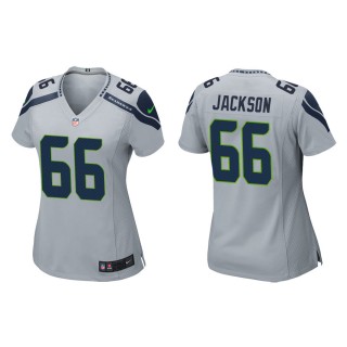 Women's Seattle Seahawks Gabe Jackson #66 Gray Game Jersey