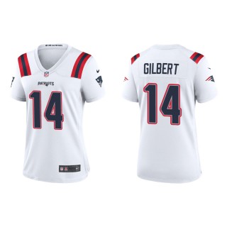 Women's New England Patriots Garrett Gilbert #14 White Game Jersey