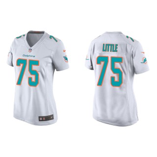 Women's Miami Dolphins Greg Little #75 White Game Jersey
