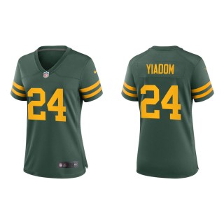 Women's Green Bay Packers Isaac Yiadom #24 Green Alternate Game Jersey