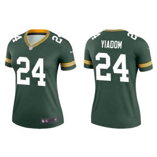 Women's Green Bay Packers Isaac Yiadom #24 Green Legend Jersey