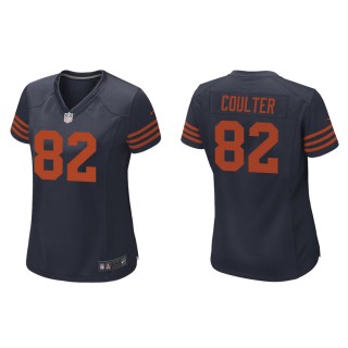 Women's Chicago Bears Isaiah Coulter #82 Navy Throwback Game Jersey