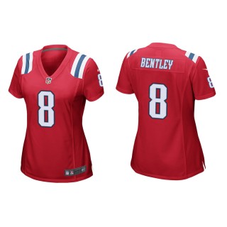 Women's New England Patriots Ja'Whaun Bentley #8 Red Alternate Game Jersey