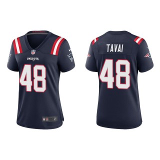 Women's New England Patriots Jahlani Tavai #48 Navy Game Jersey