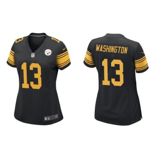 Women's Pittsburgh Steelers James Washington #13 Black Alternate Game Jersey