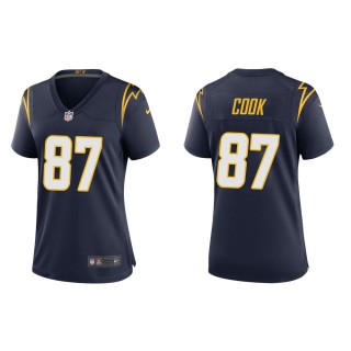 Women's Los Angeles Chargers Jared Cook #87 Navy Alternate Game Jersey