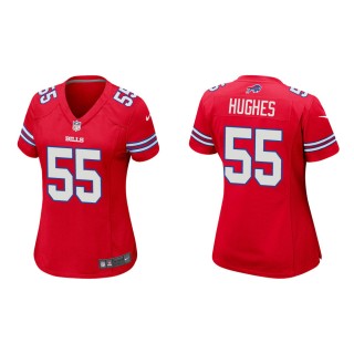 Women's Buffalo Bills Jerry Hughes #55 Red Alternate Game Jersey