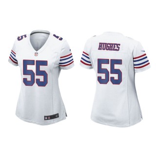 Women's Buffalo Bills Jerry Hughes #55 White Alternate Game Jersey