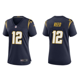 Women's Los Angeles Chargers Joe Reed #12 Navy Alternate Game Jersey