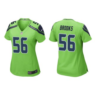 Women's Seattle Seahawks Jordyn Brooks #56 Neon Green Alternate Game Jersey