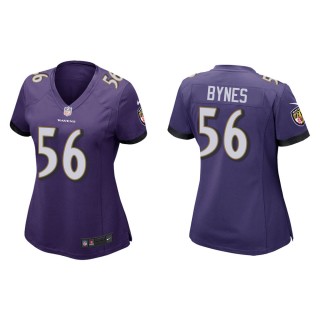 Women's Baltimore Ravens Josh Bynes #56 Purple Game Jersey