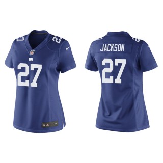Women's New York Giants Josh Jackson #27 Royal Game Jersey