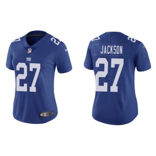 Women's New York Giants Josh Jackson #27 Royal Vapor Limited Jersey