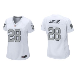 Women's Las Vegas Raiders Josh Jacobs #28 White Alternate Game Jersey