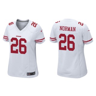 Women's San Francisco 49ers Josh Norman #26 White Game Jersey