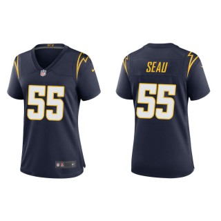 Women's Los Angeles Chargers Junior Seau #55 Navy Alternate Game Jersey