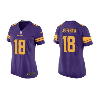 Women's Minnesota Vikings Justin Jefferson #18 Purple Alternate Game Jersey