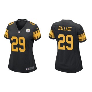 Women's Pittsburgh Steelers Kalen Ballage #29 Black Alternate Game Jersey