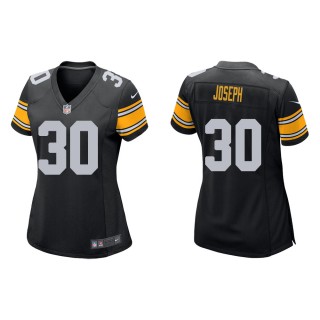 Women's Pittsburgh Steelers Karl Joseph #30 Black Game Jersey