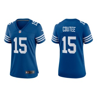 Women's Indianapolis Colts Keke Coutee #15 Royal Alternate Game Jersey
