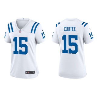 Women's Indianapolis Colts Keke Coutee #15 White Game Jersey
