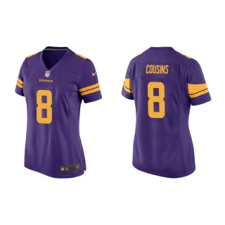 Women's Minnesota Vikings Kirk Cousins #8 Purple Alternate Game Jersey