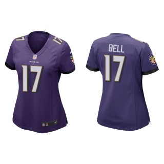 Women's Baltimore Ravens Le'Veon Bell #17 Purple Game Jersey