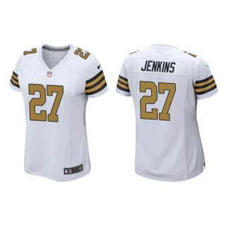 Women's New Orleans Saints Malcolm Jenkins #27 White Alternate Game Jersey