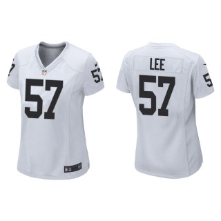 Women's Las Vegas Raiders Marquel Lee #57 White Game Jersey
