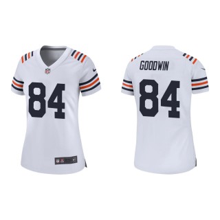 Women's Chicago Bears Marquise Goodwin #84 White Alternate Classic Game Jersey