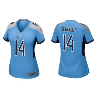 Women's Tennessee Titans Matt Barkley #14 Light Blue Game Jersey