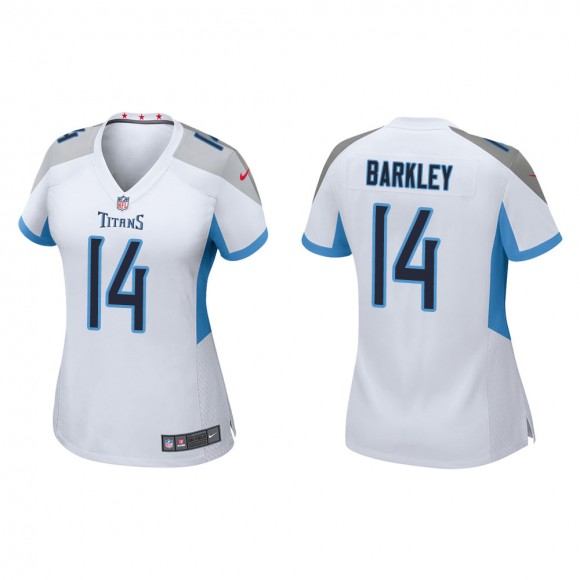 Women's Tennessee Titans Matt Barkley #14 White Game Jersey