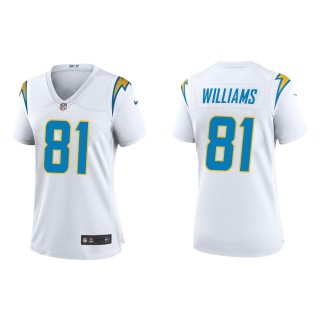 Women's Los Angeles Chargers Mike Williams #81 White Alternate Game Jersey