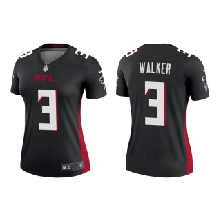 Women's Atlanta Falcons Mykal Walker #3 Black Legend Jersey